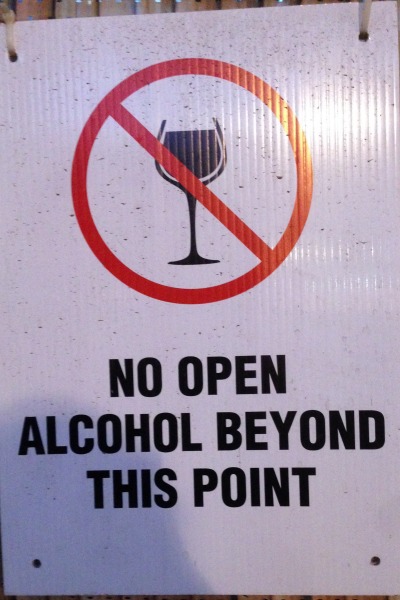 alcohol sign